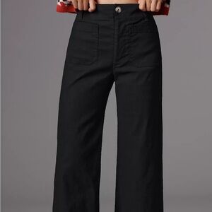 Maeve Wide Leg Pants - Black